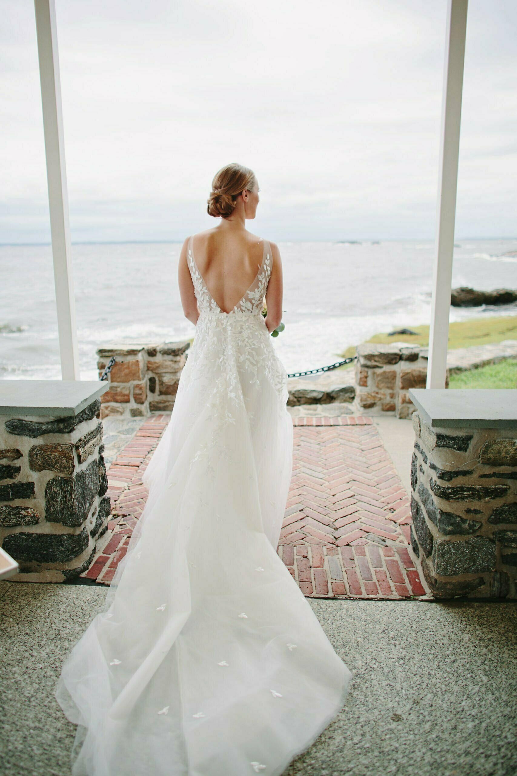 Elli V-Neck Bridal Gown - Mira Zwillinger