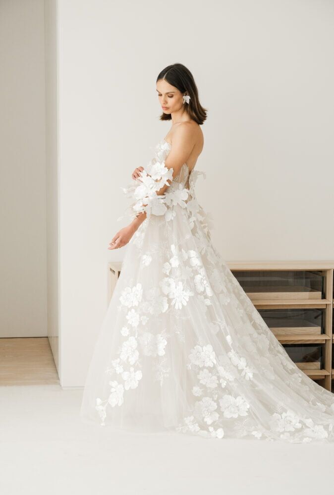 いwill+Dress Season2 サミュエル・フレッドソン FR ４枚 Sunn Armlet Shawl Lace Bridal Gown - Mira Zwillinger