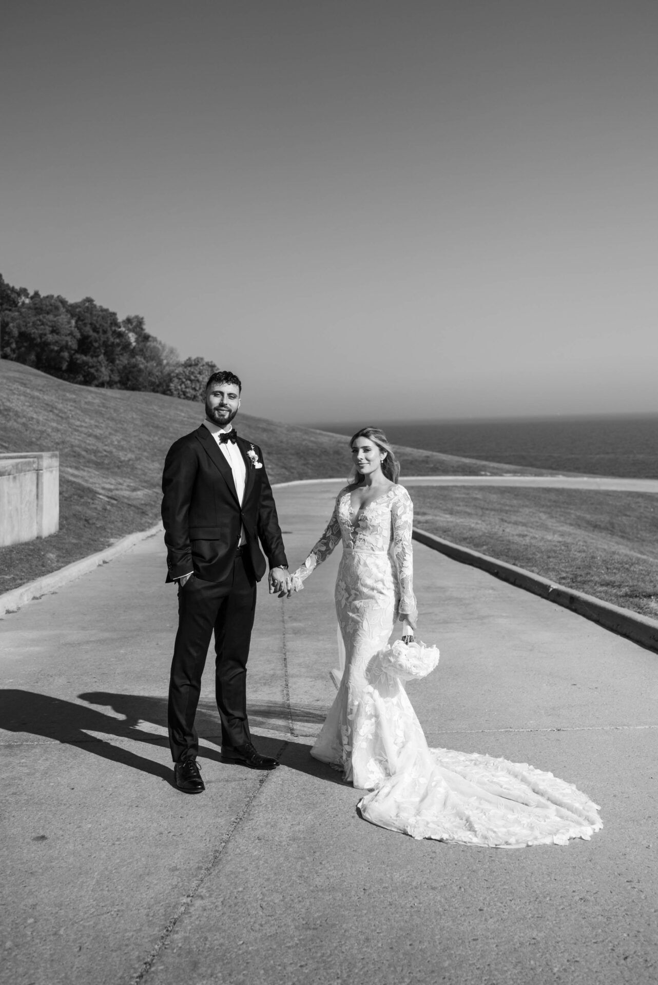 Sonil Long-Sleeve Mermaid Gown - Mira Zwillinger
